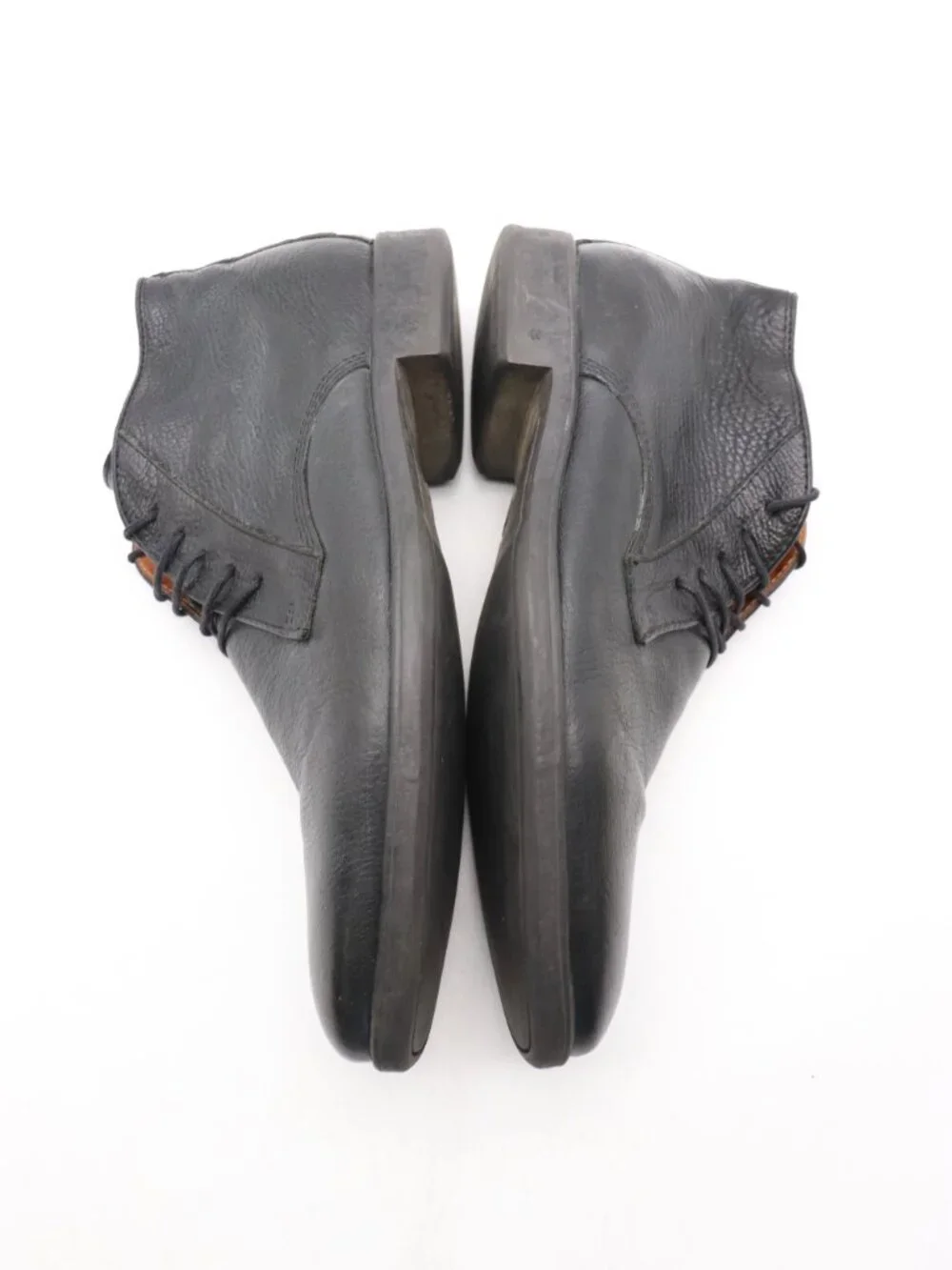John Varvatos Ankle Boots Shoes Men's 10.5 Black Leather Handmade in Portugal